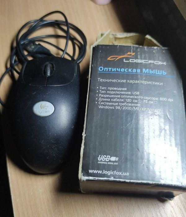 Продам оптична дротова USB миша.