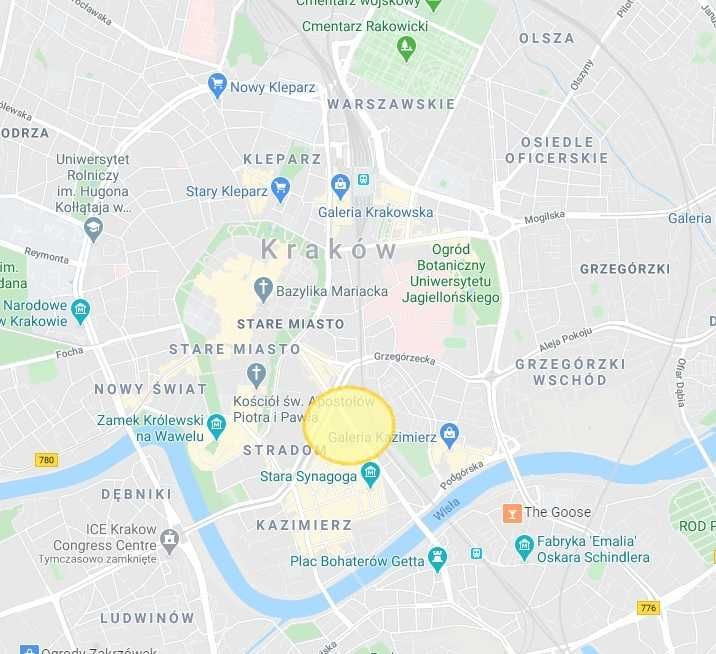 Mieszkanie 55m2 na wynajem / ul. Starowiślna, Kraków