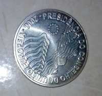 moedas de 1000 e 500 escudos em prata