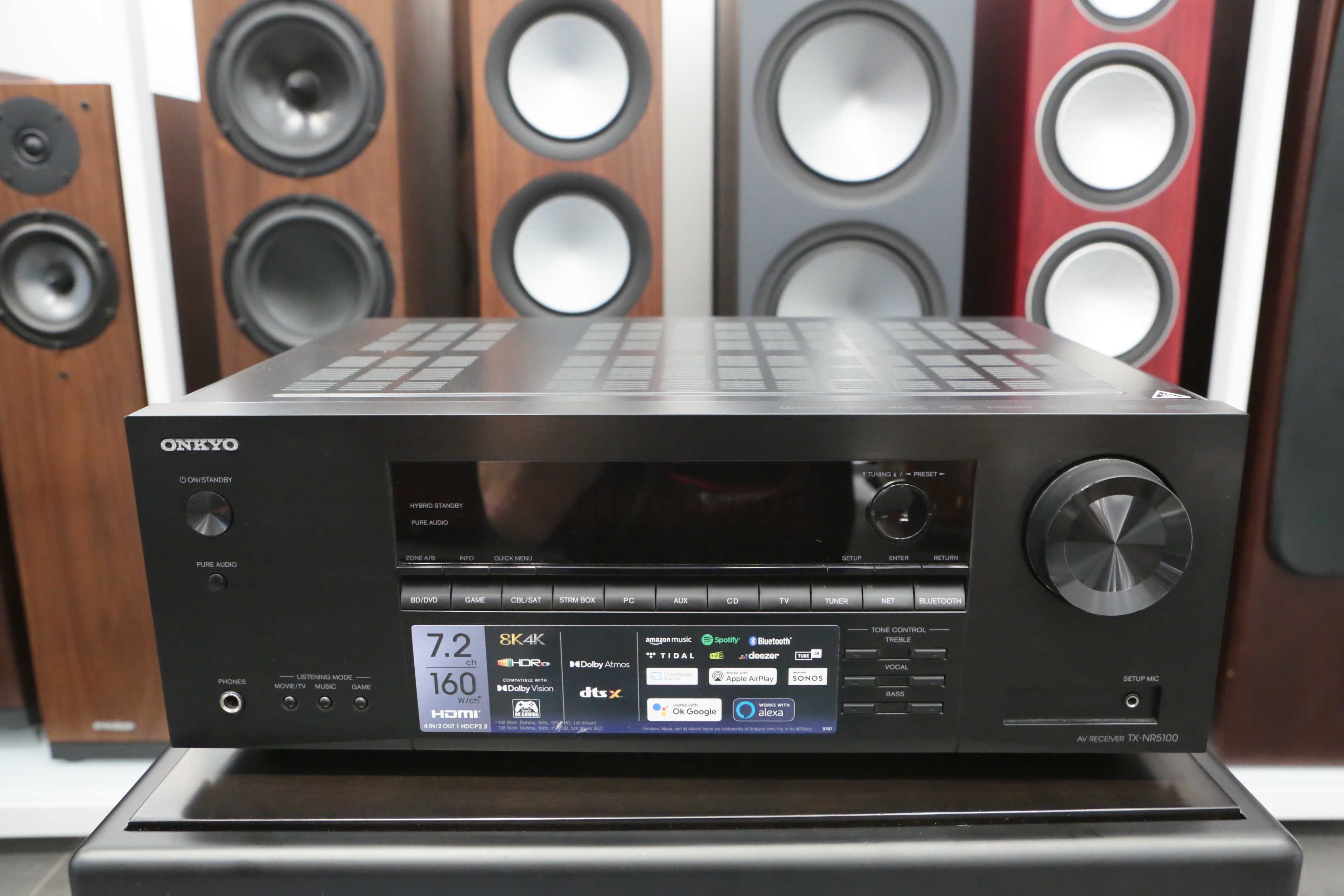 Onkyo TX-NR5100 amplituner kina domowego z funkcjami sieciowymi