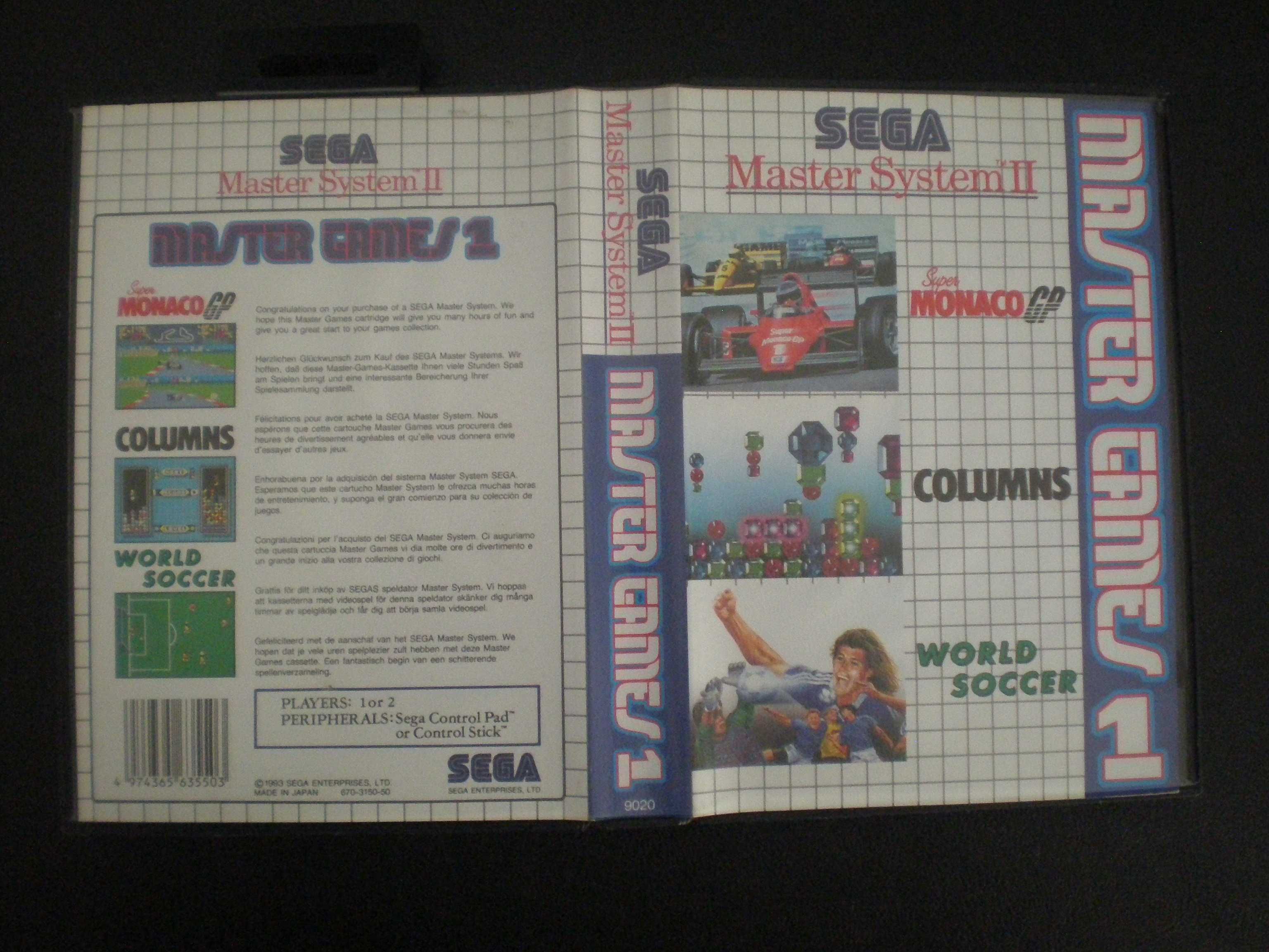 Sega Master System -  6 jogos - todos com caixa