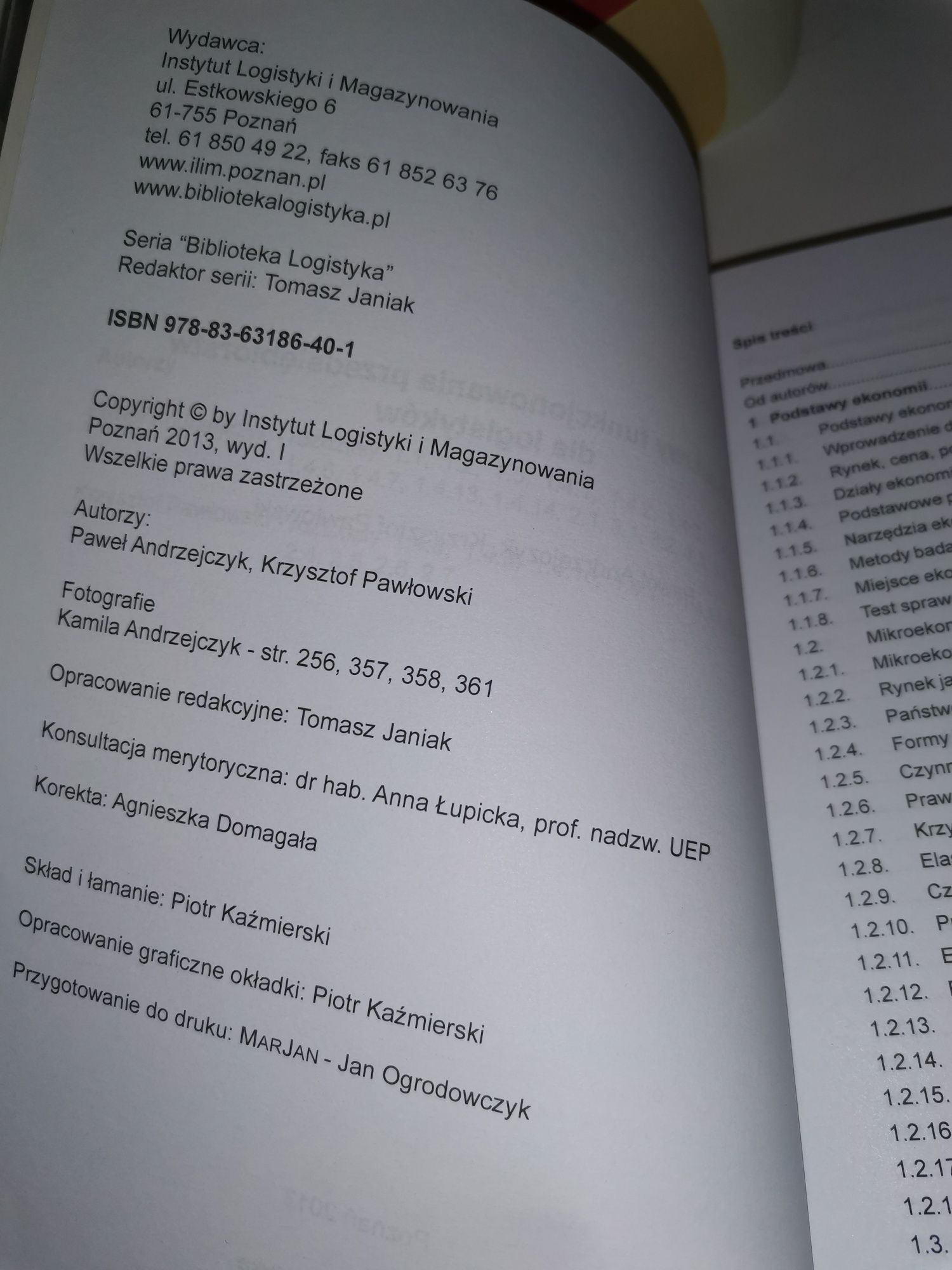 Podręcznik Podstawy funkcjonowania przedsiębiorstw dla logistyków