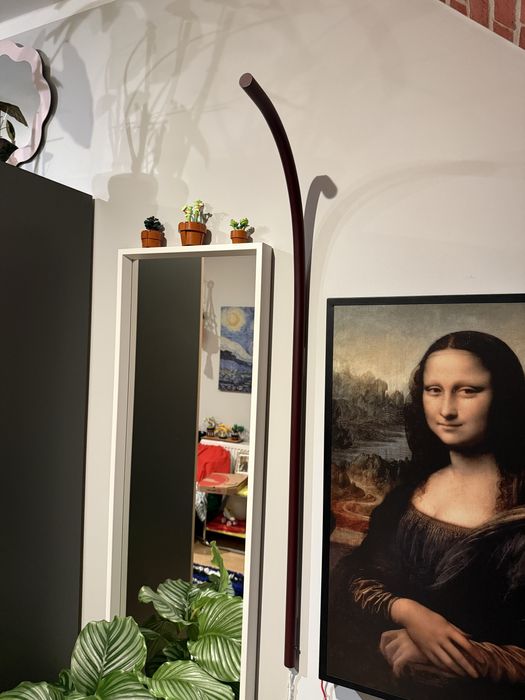 Ikea Varmblixt bordowa lampka podłużna