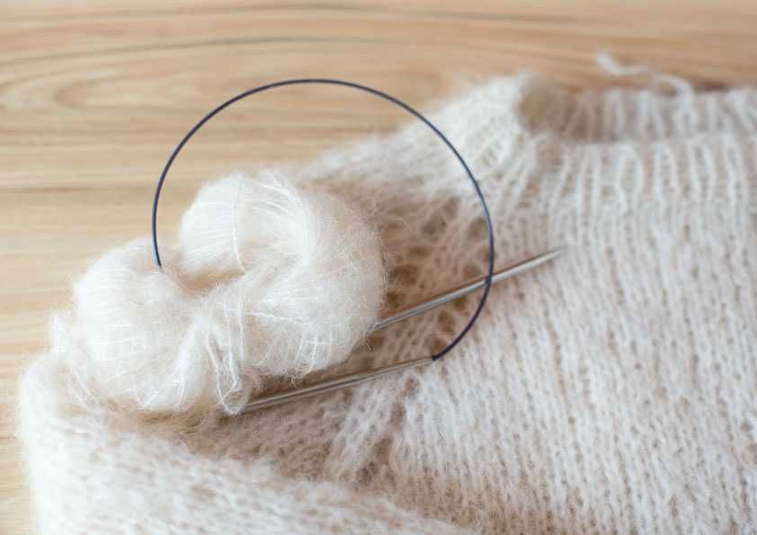 sweterek krótki z alpaki handmade