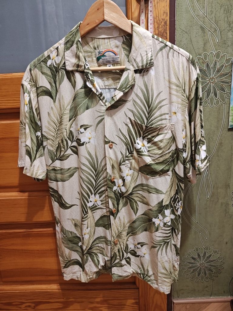 Koszula hawajska made in Honolulu USA size M paradise found
