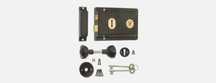 Zamek Era Rim Sashlock Z Uchwytami 152 X 105 Mm Czarny