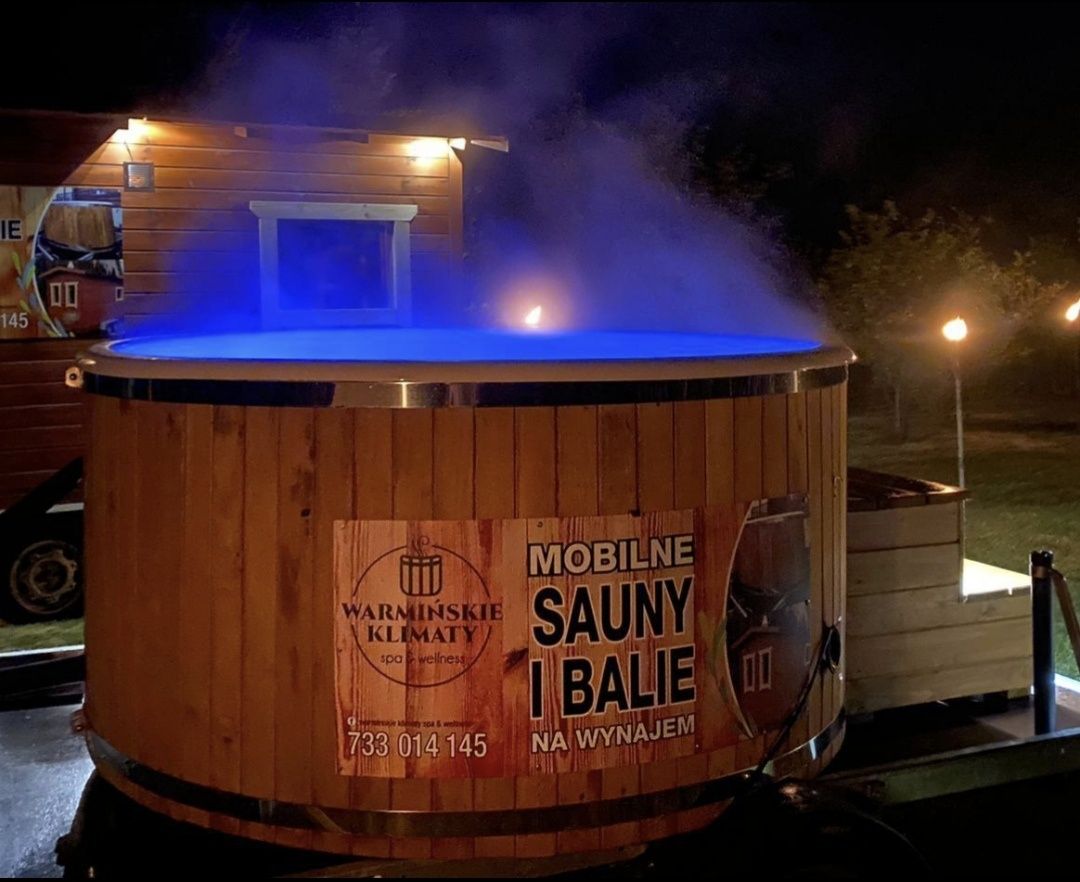 Mobilna balia/jacuzzi sauna na wynajem