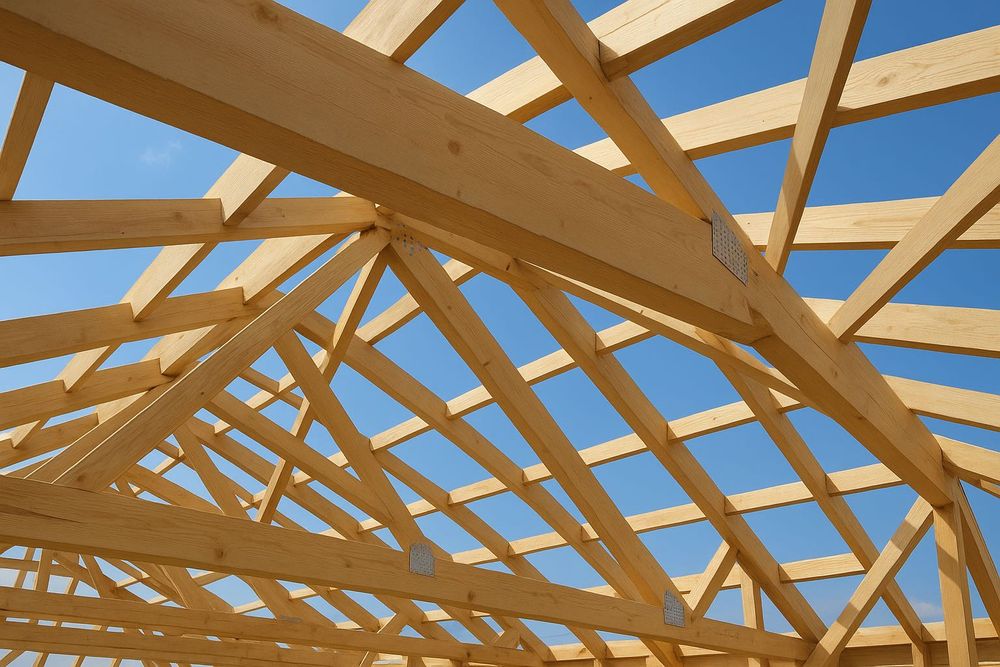 Więźba dachowa deski szalunkowe