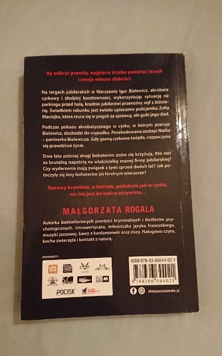 Małgorzata Rogala - Ostatni skok kryminał książka Wysyłka