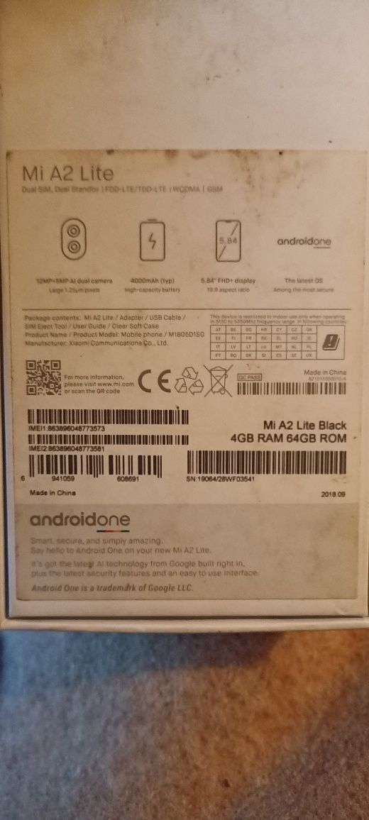 Продам телефон! Mi A2 Lite !!!