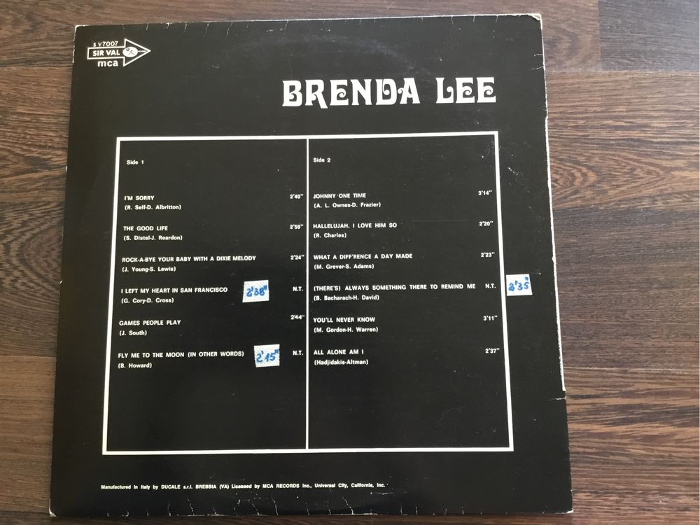 Brenda Lee winyl