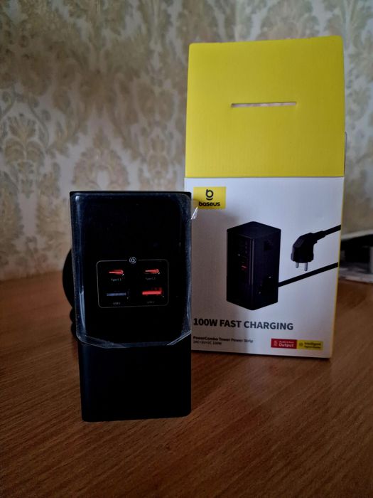 зарядний пристрій 6 в 1 baseus powercombо