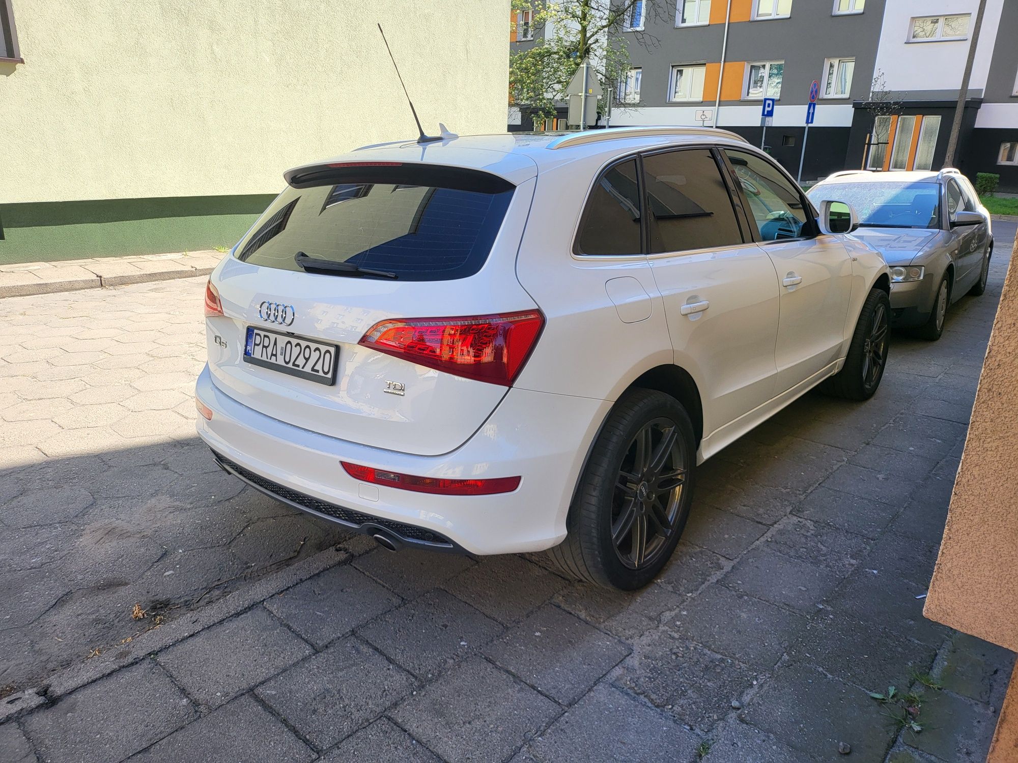 Audi Q5 3.0TDI 333tys km Quattro 2 x Sline Bezwypadek Biała Perla