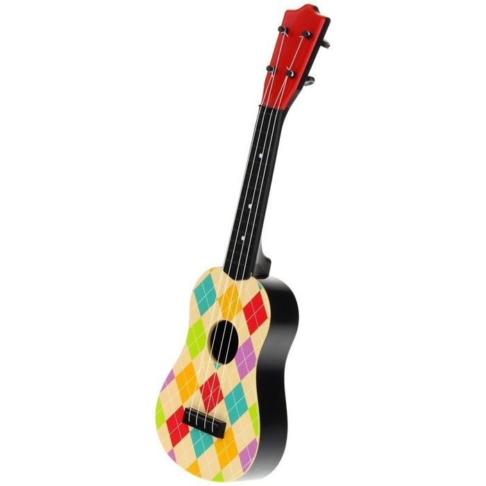 Ukulele Gitara Instrument dla Dzieci - w kratkę