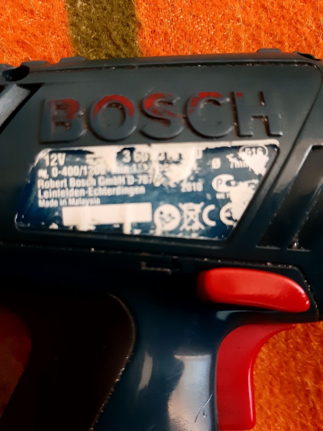 Wkrętarka Bosch GSR 12-2, uszkodzona