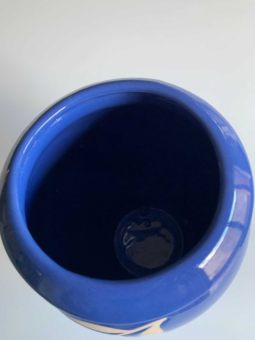 Jarra cerâmica azul