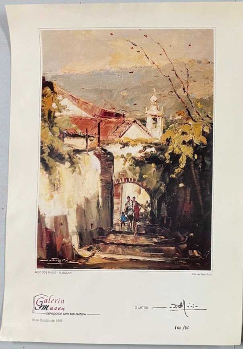 Serigrafia de João Mário (Arco do Pineus-Alenquer)