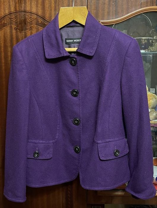 Женский жакет пиджак Gerry Weber шерсть размер 42 48