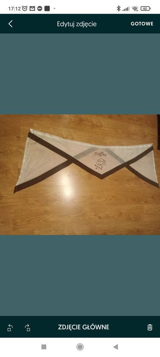 Firana kuchenna KAFFEE szer. 145 x 58 dł