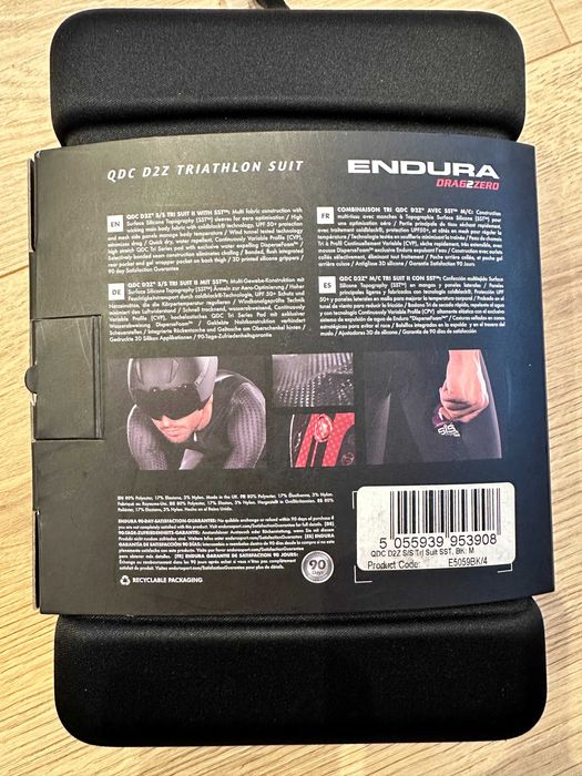 Nowy Strój Triathlon Endura QDC D2Z S/S Tri Suit II z SST rozm M