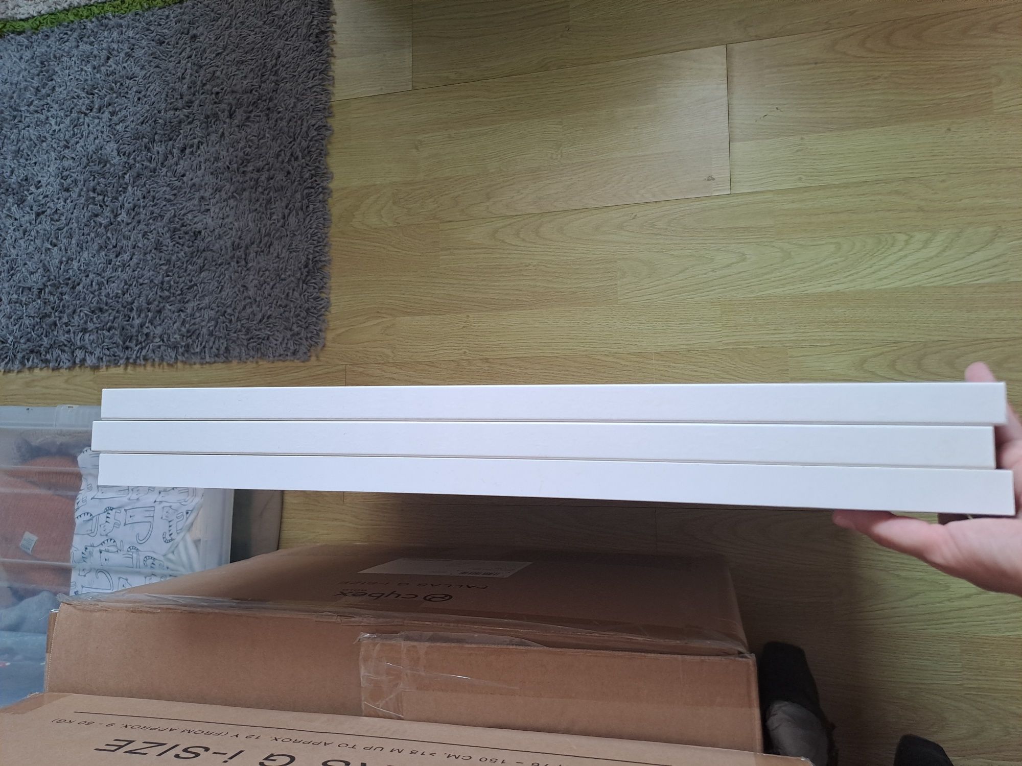 Conjunto de 3 prateleiras HJALPA do ikea novas
