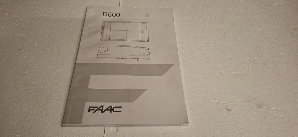Napęd bramy garażowej faac D600