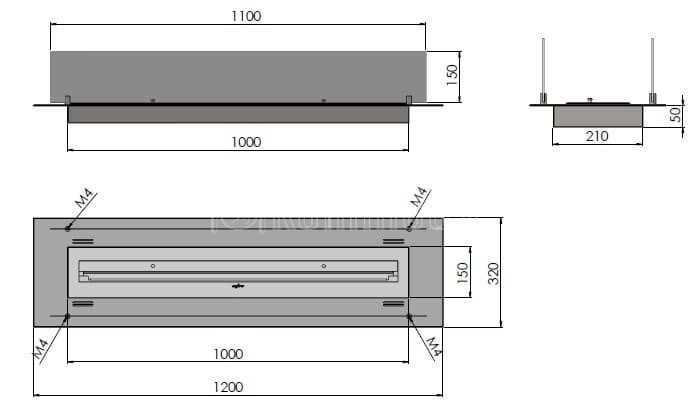 Biokominek InFire Insert 1200
