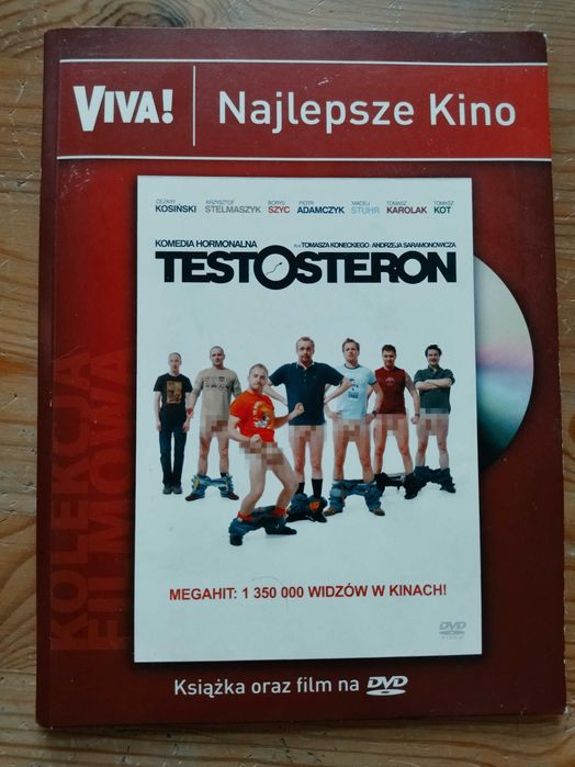 Testosteron film DVD z książką. Komedia megahit