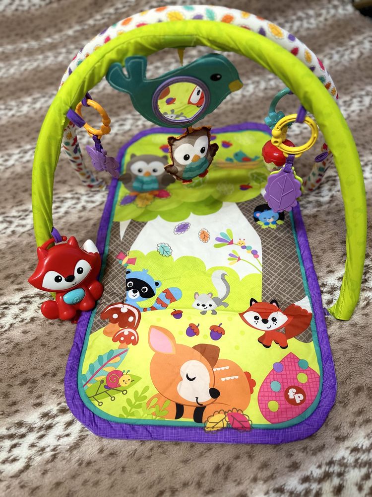 Музичний розвиваючий килимок Fisher Price  3-в-1 Лісові друзі