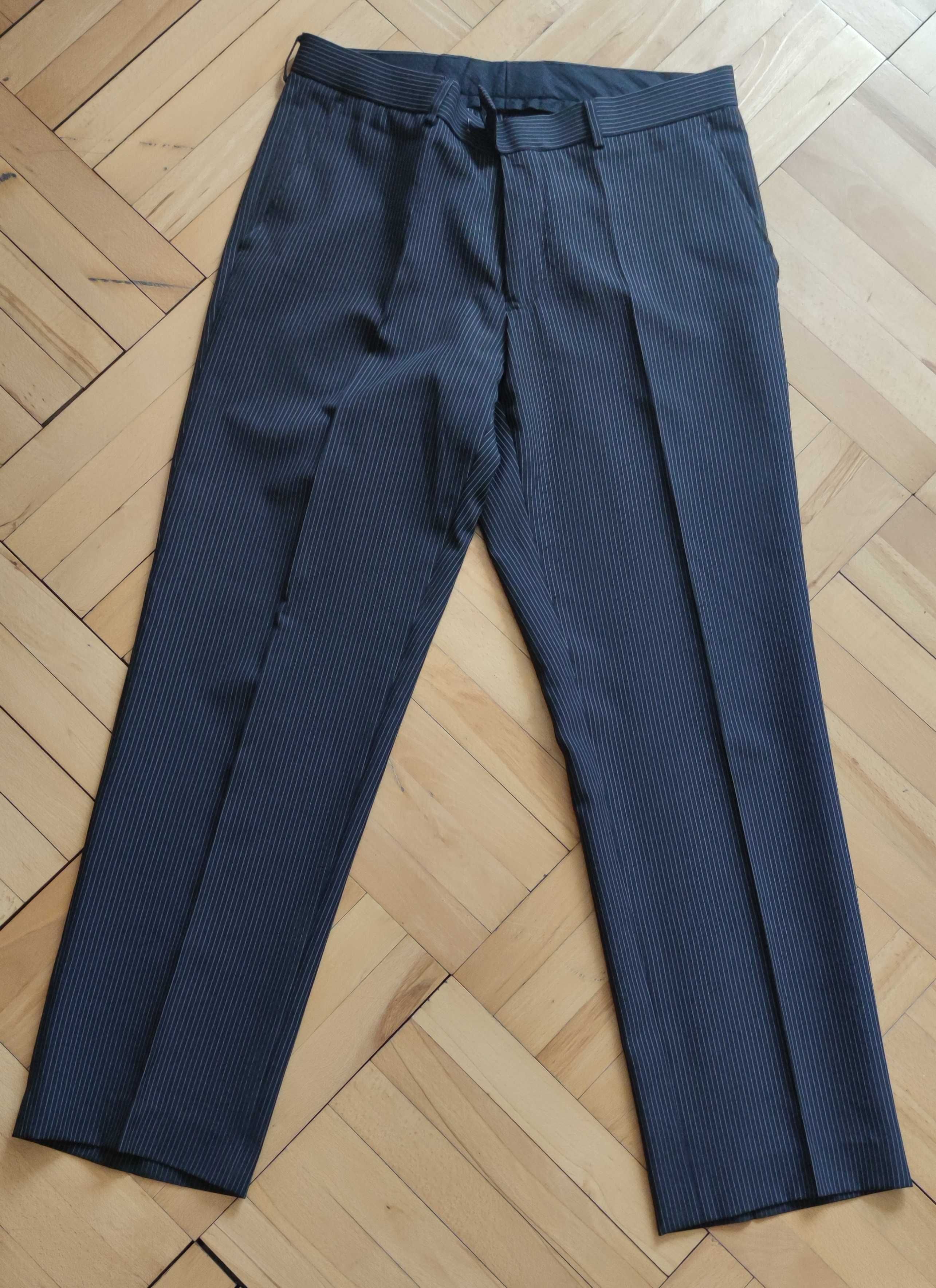 Garnitur CLOCKHOUSE, czarny w paski, rozmiar 92/182, Slim Fit