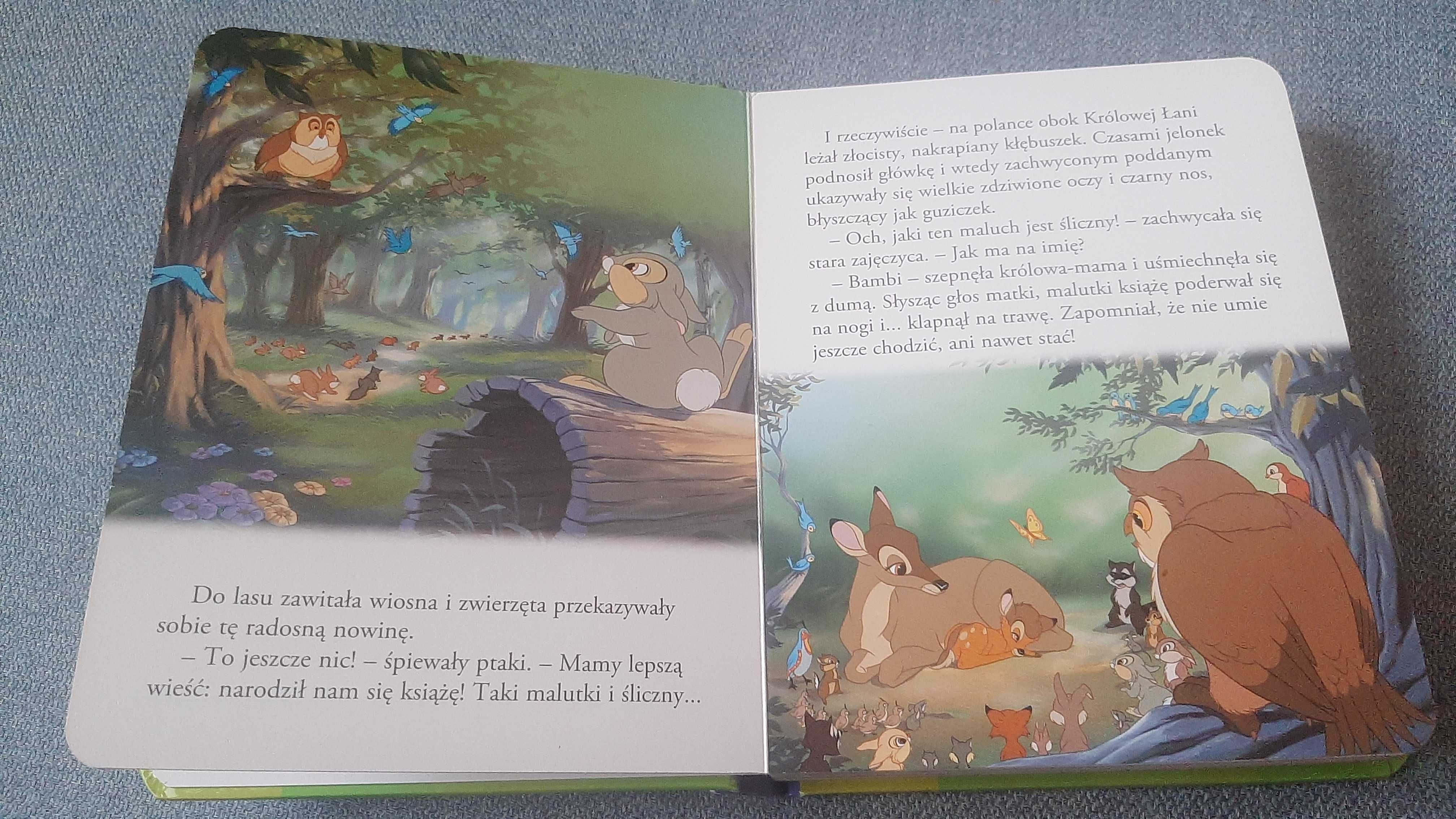 Bambi Disney książeczka z okienkiem tekturowe strony