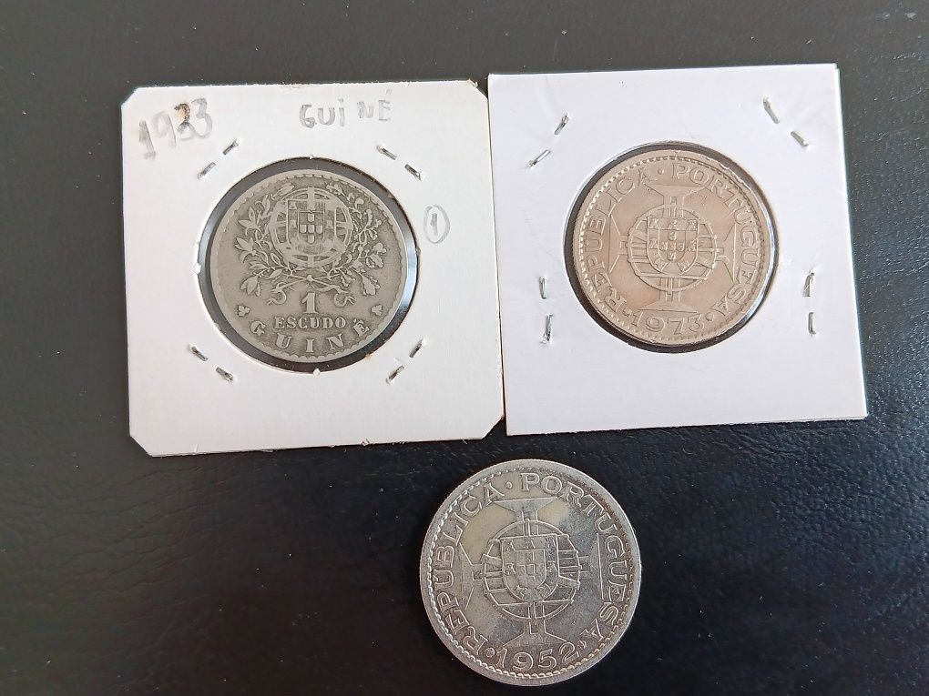 Moedas diversas da Guiné