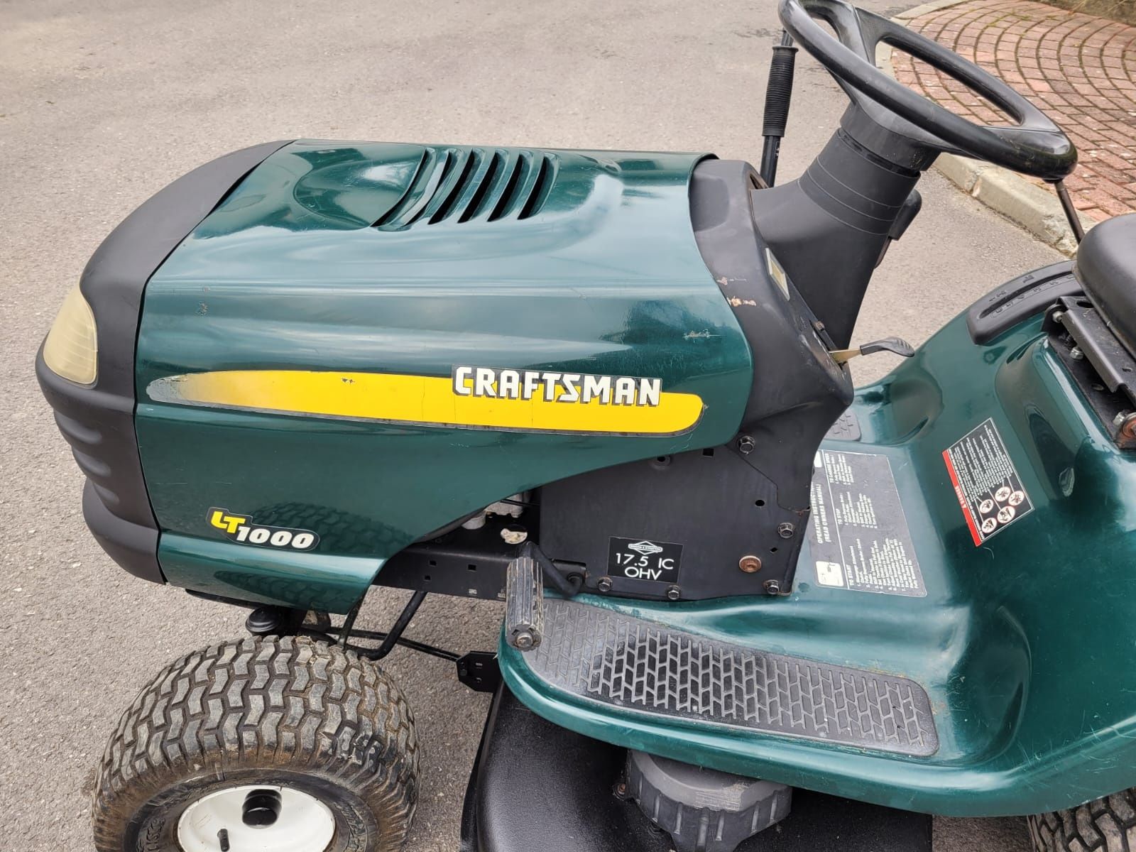 Traktorek Ogrodniczy Kosiarka CRAFTSMAN LT1000 Silnik 17,5 Hp