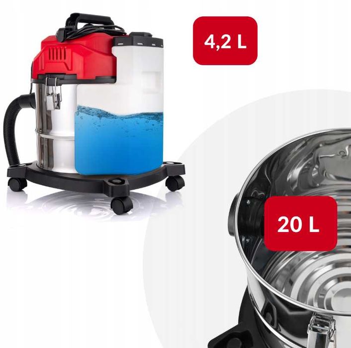 WYPRZEDAŻ ODKURZACZ PIORĄCY Do Tapicerki Dywanów Mokro Sucho Zestaw