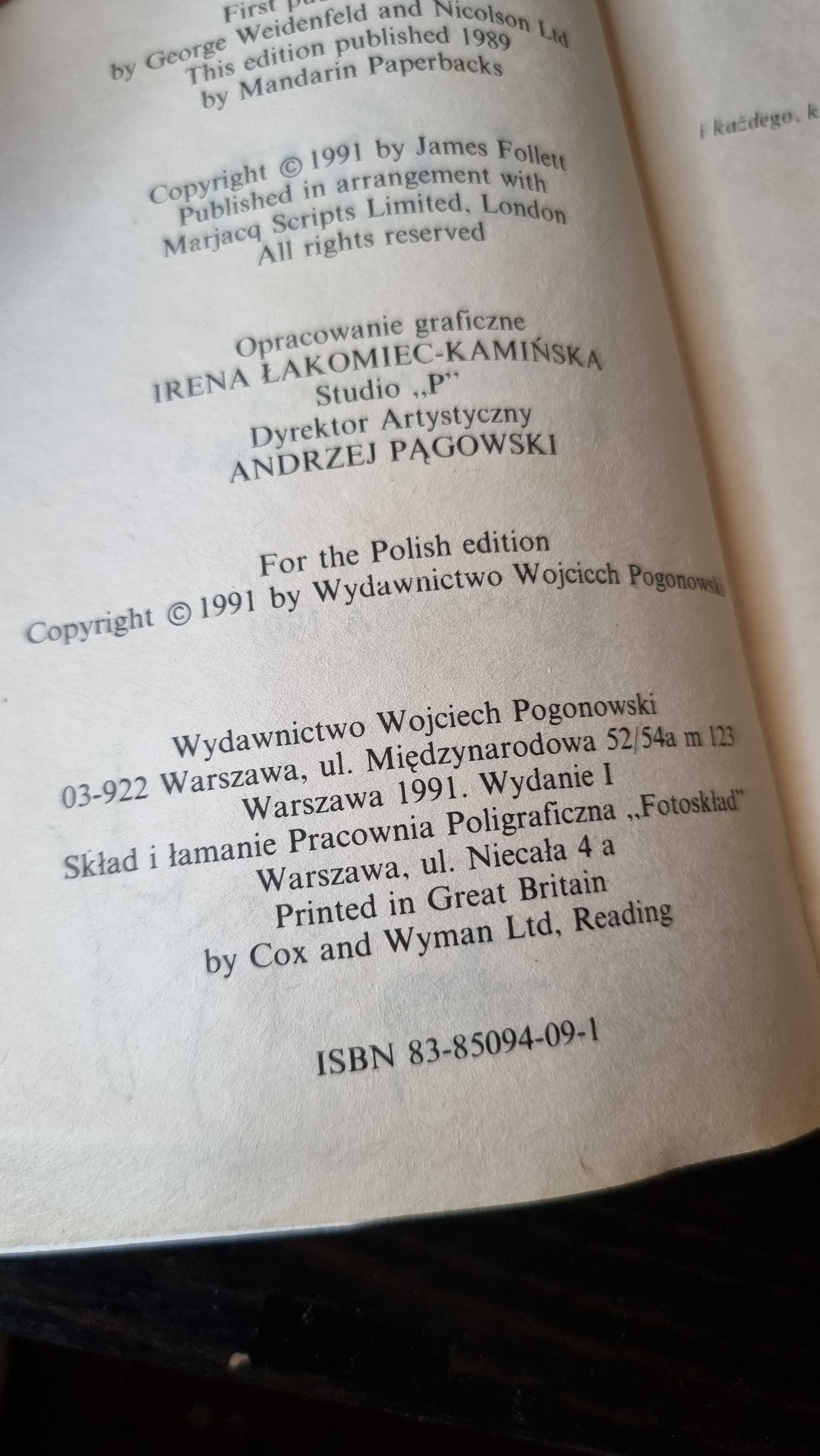"Lód" - James Follett, 1991, Wydanie I