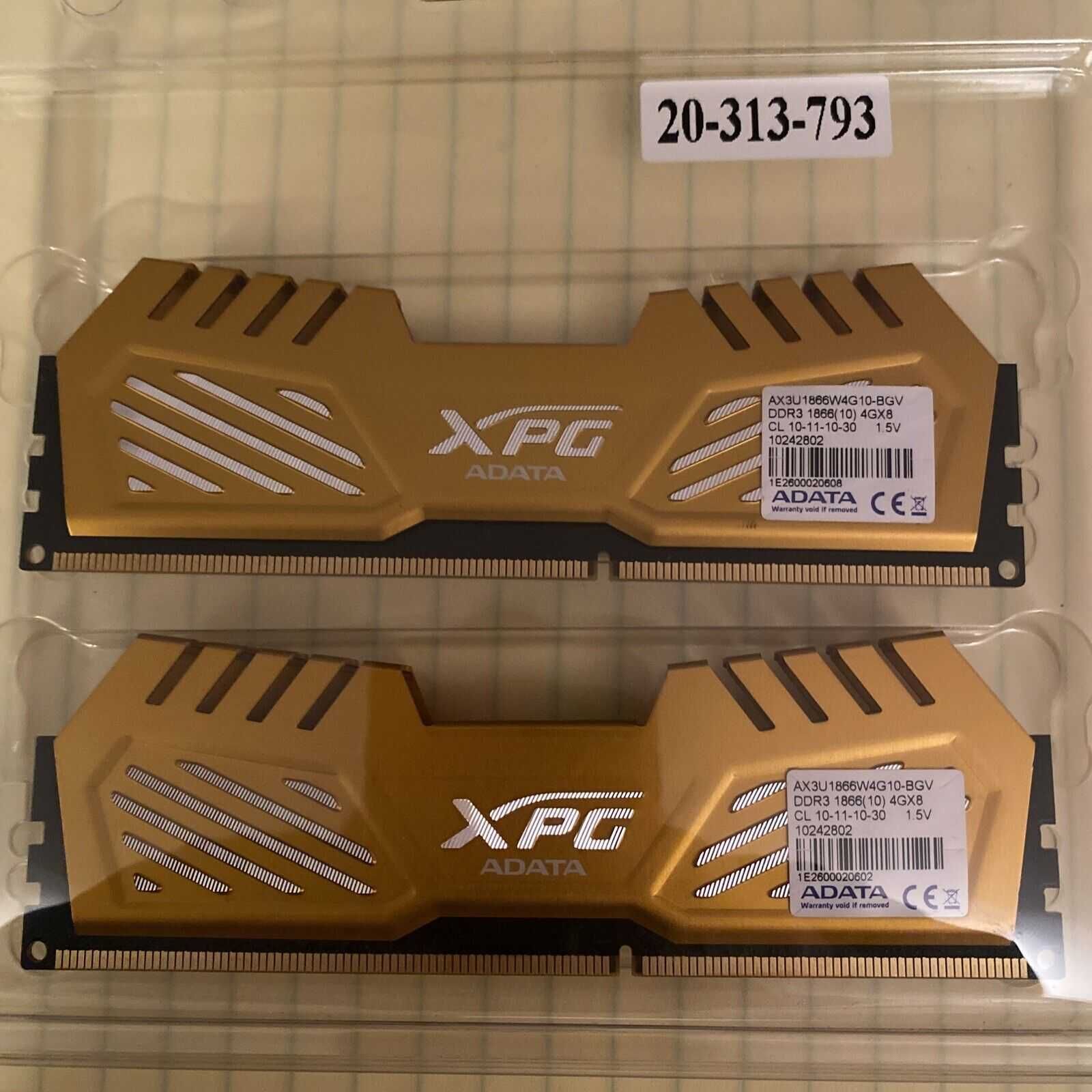 Adata XPG 2x4GB DDR3 1866 Pamięć RAM CL10 8GB