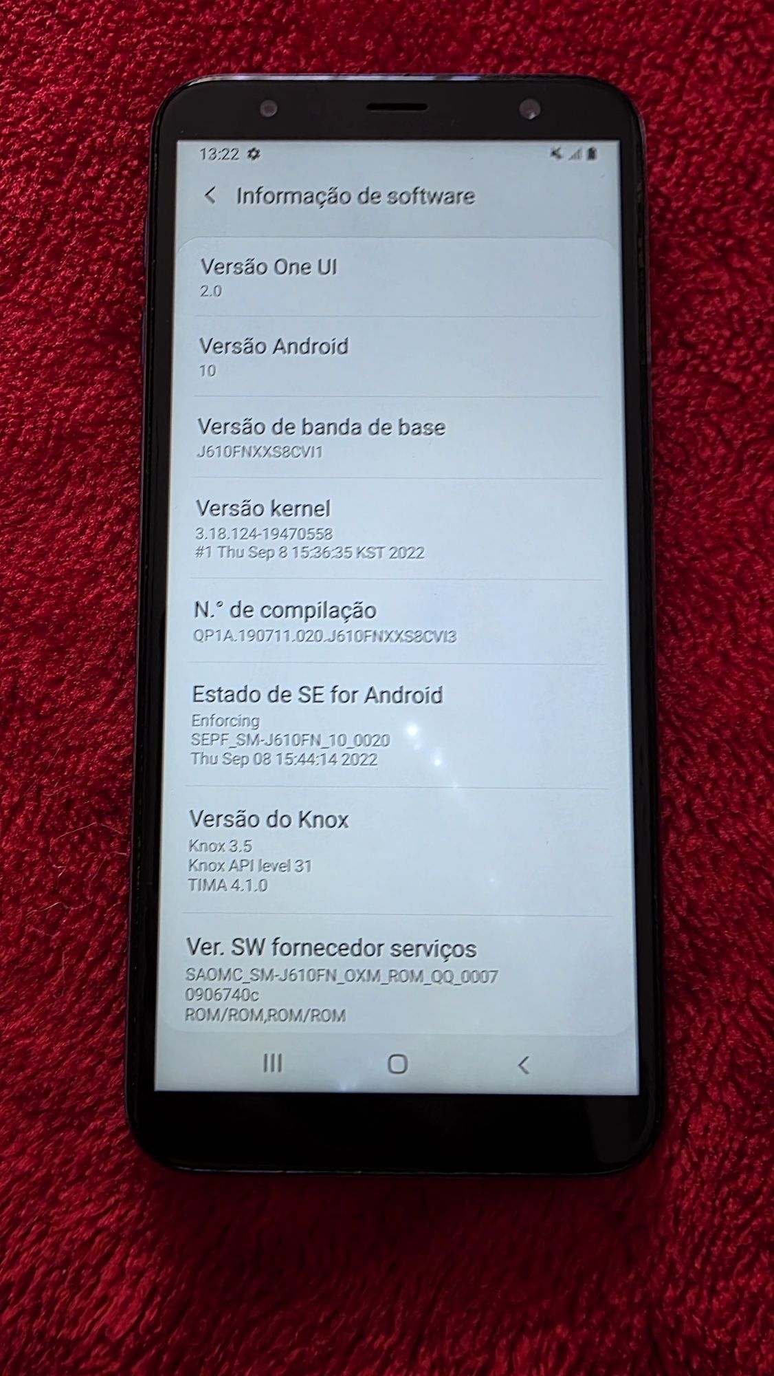 Telemovel Samsung galaxy j6+