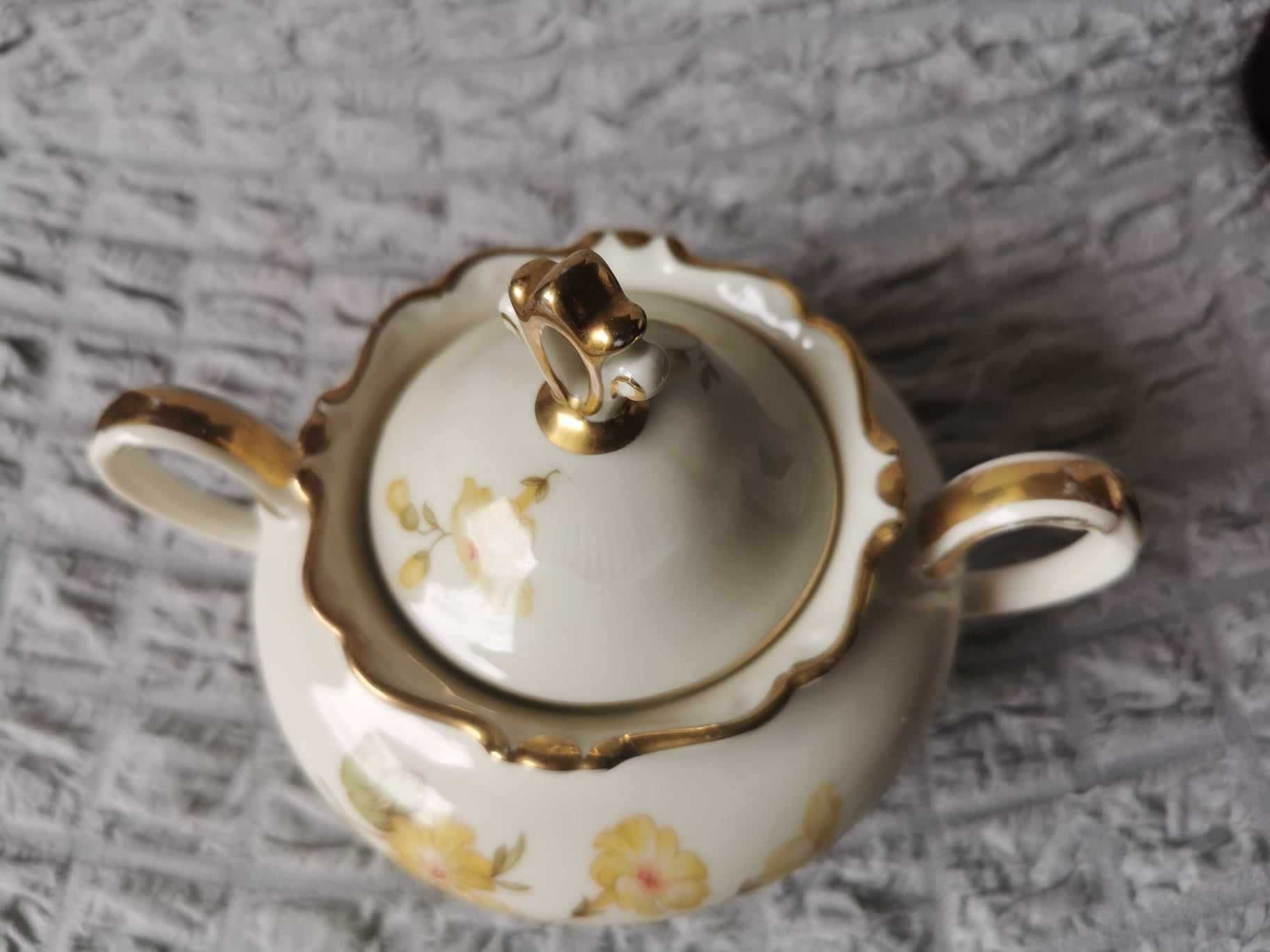 Cukiernica Sorau Melitta porcelana ecru