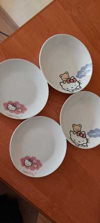 Talerze Hello Kitty 4 szt, kolekcja