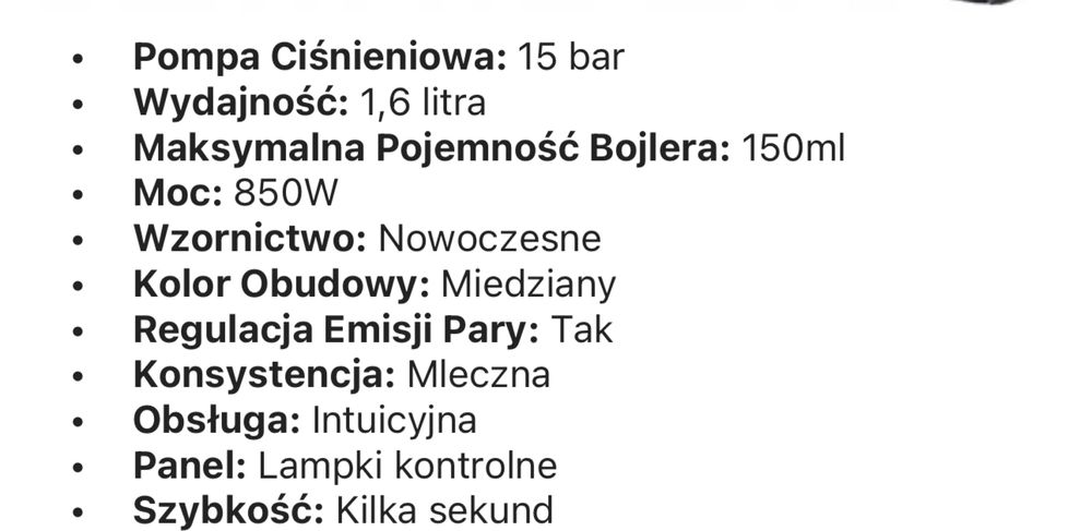 Ekspres cisnieniowy do kawy Adler