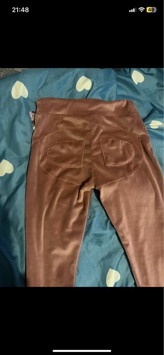 Legginsy welurowe ptaszki hit