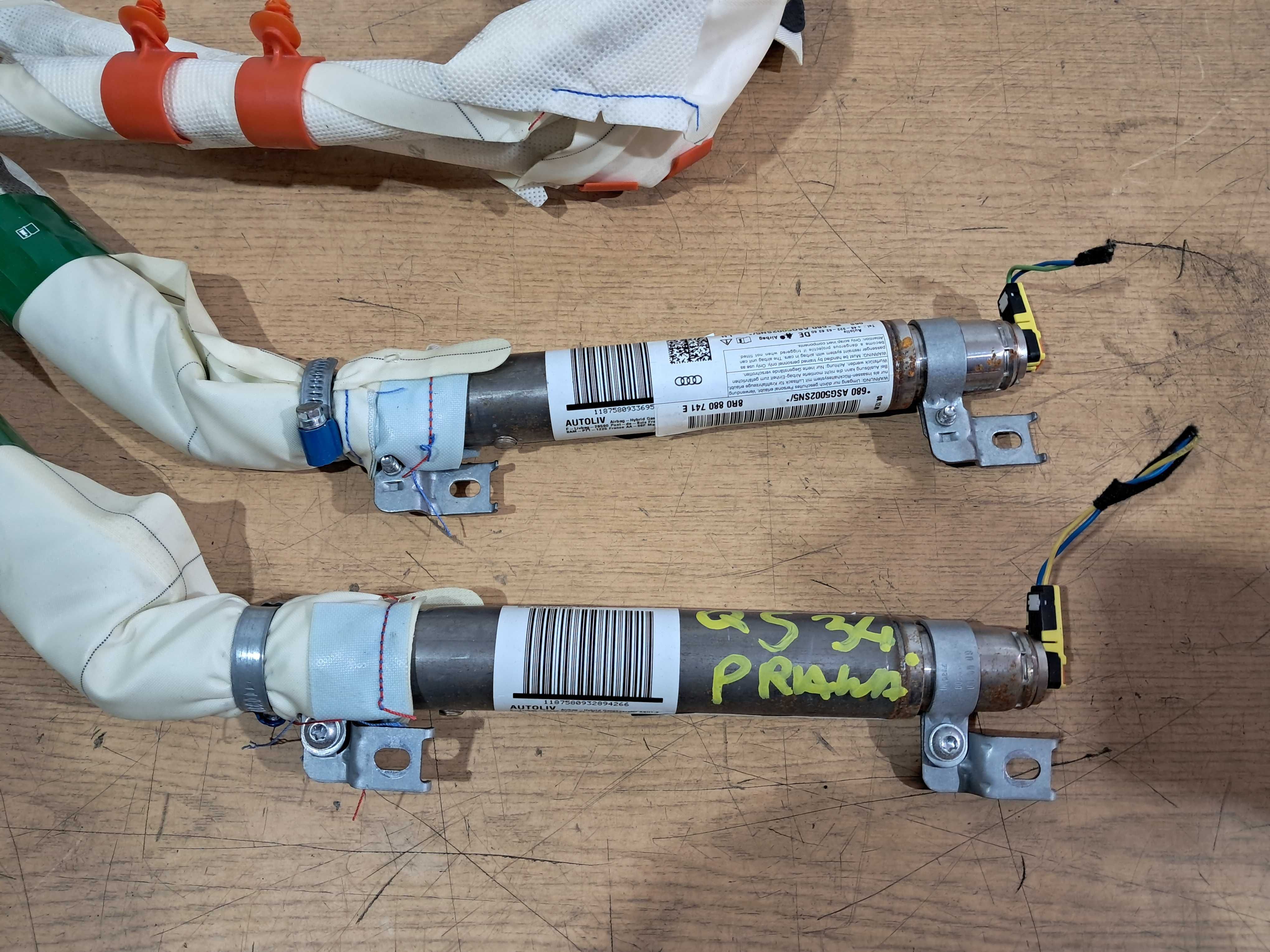 Kurtyna kurtyny 2 szt AirBag Air Bag Lewa + Prawa AUDI Q5 8R oryginał