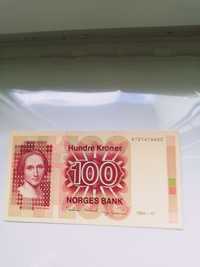 Norwegia 100 koron 1994 rok kolekcjonerski banknot