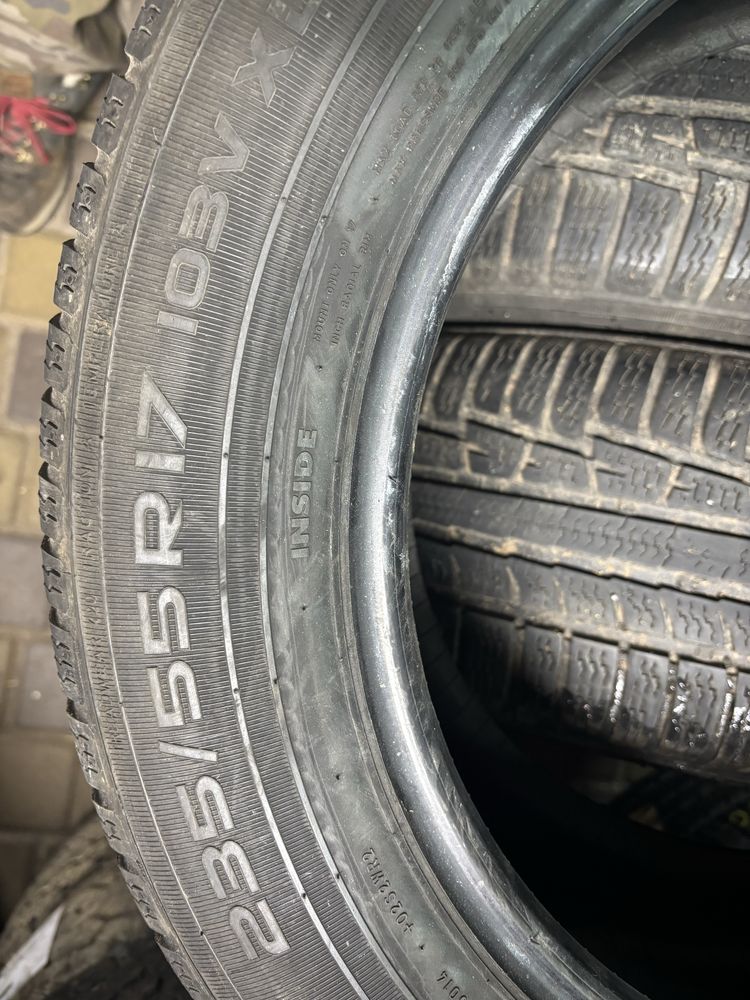 Шини зимові R17 235/55 Nokian 4шт.(ціна за скат)2016рік