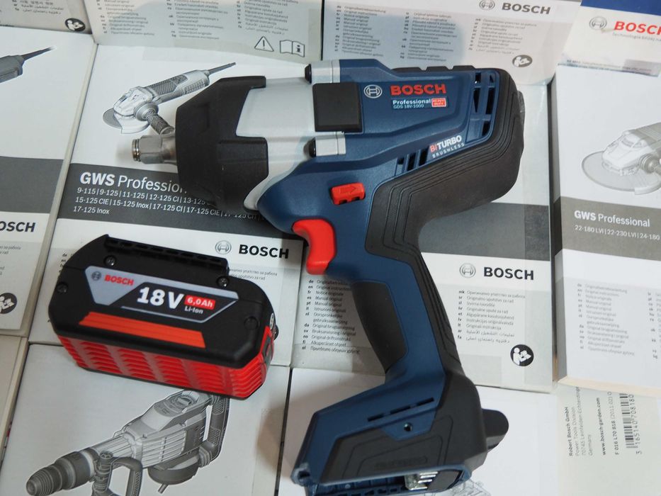 BOSCH GDS 18V-1000 udarowy klucz 1/2' udar 1600Nm aku 6ah