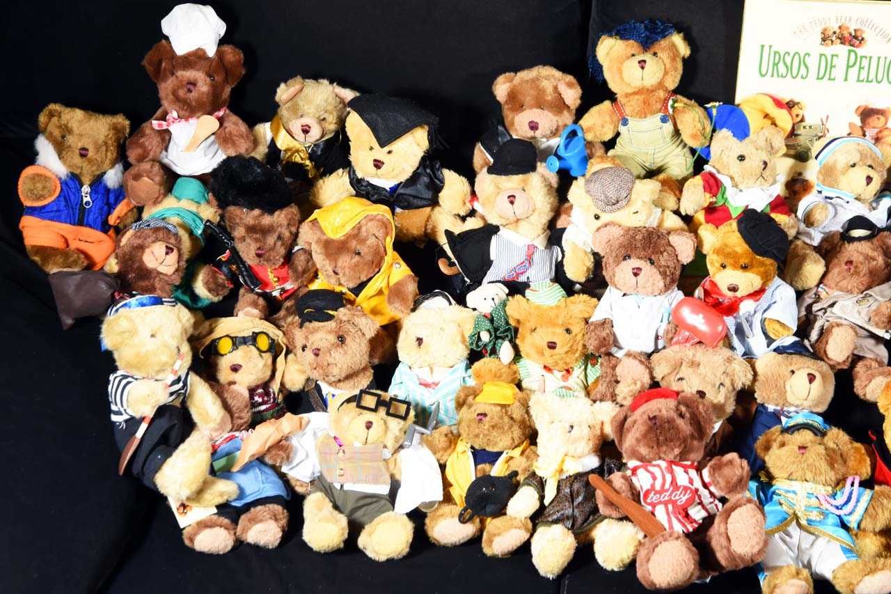 Ursos de Peluche Colecção antiga The Teddy Bear Collection 59 ursos