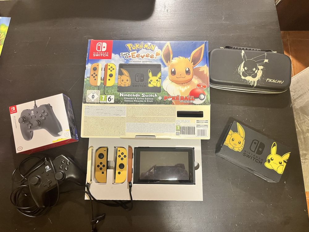 Zestaw nintendo switch pikachu & eevee edition 32 gb