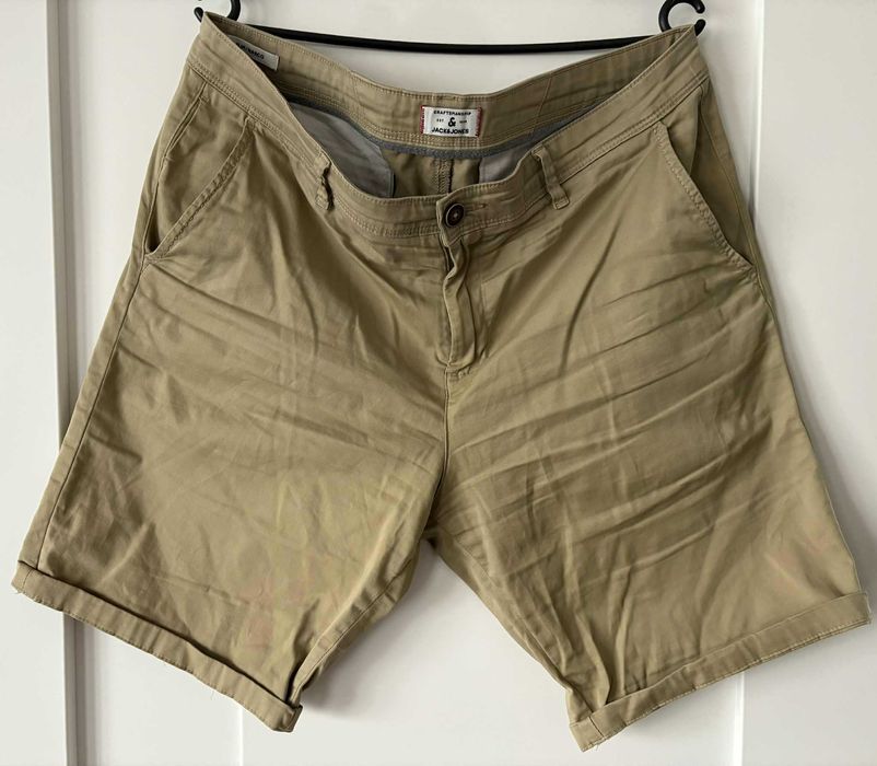 Jack&Jones: duże męskie szorty, krótkie spodenki w stylu chinos / L
