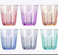 Набір з 6 різнокольорових склянок.турція.бренд"lav"
