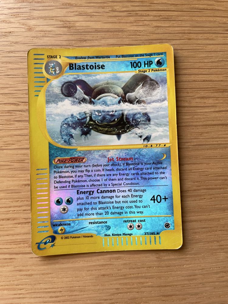 Blastoise - Expedition Base Set (Inglês) | Carta Rara Holo [37/165]